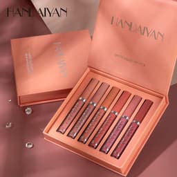 image-HANDAIYAN 6-Piece Lip Gloss Set - Matte Liquid Lipstick