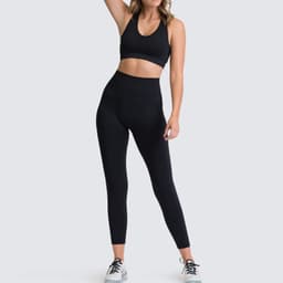 image-European and American Seamless Knitting Slim Hip Lifting Moisture Wicking Sports Fitness Wear Beautiful Back Fitness Bra Yoga Suit