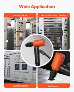 image-VEVOR Knockout Punch Set, 10 Ton Hydraulic Knockout Set, 1/2" to 2" KO Tool Kit Hole Making Tool, KO Tools Kit W/6 Dies for Metal Electrical Cabinets, Electrical Control Cabinets, Switch Cabinets