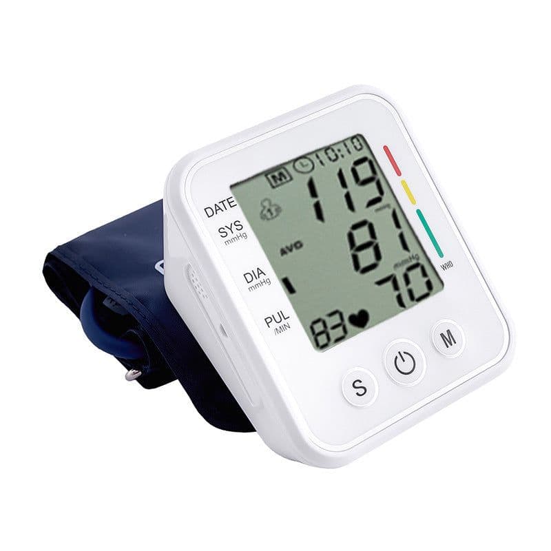 image-Vilego Arm Blood Pressure Monitor - FDA Certified, ABS Material, Black