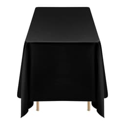 image-VEVOR Black Tablecloths for Rectangle Tables, 6 Pack, 70 x 120 Inches, Reusable and Machine Washable Table Clothes, Wrinkle-Resistant Polyester Fabric Table Covers for Wedding, Party, Banquet