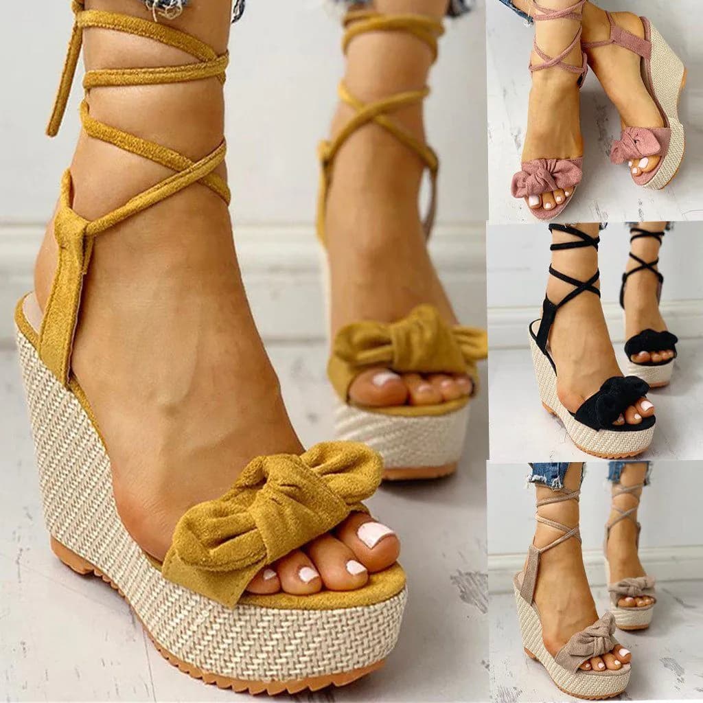 image-Women Sandals Wedges Shoes High Heels Casual Platform Fashion Sweet