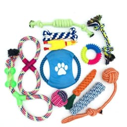 image-A Set Of Dog Chew Rope Toys Handwoven Cotton Rope Puppy Training