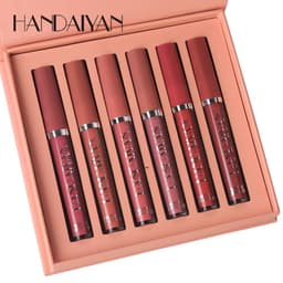 image-HANDAIYAN 6-Piece Lip Gloss Set - Matte Liquid Lipstick