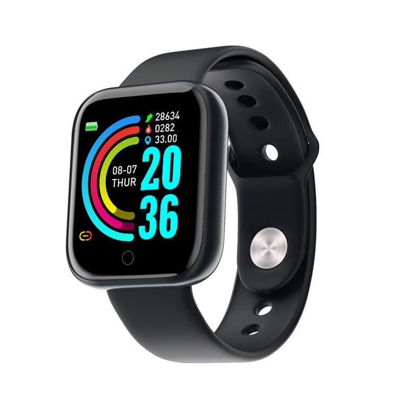 image-Y68 Smart Bracelet - Heart Rate Blood Pressure Silver