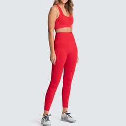 image-Sports Bra Yoga Set - Cotton Blend Moisture Wicking