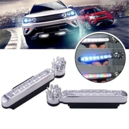 image-2Pcs No Need External Power Supply Wind Energy Day Light LED Car DRL Led Daytime Running Light Lamp Strip RGB Motorcycle Stying