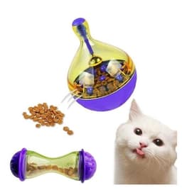 image-Interactive Cat IQ Treat Ball Toy Smarter Pet Toys Food Ball Food Dispenser For Cats Playing Training
