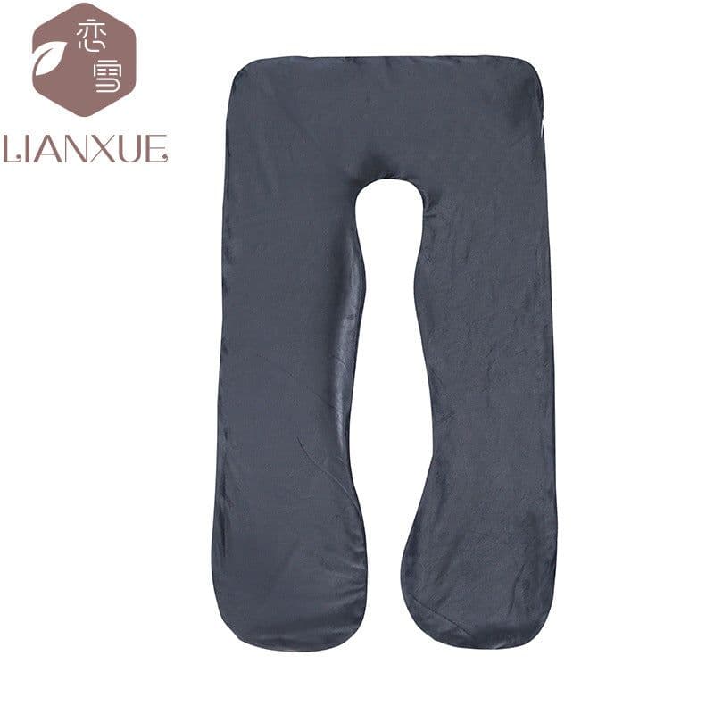 image-U-shaped Pregnancy Pillow Velvet Pillowcase