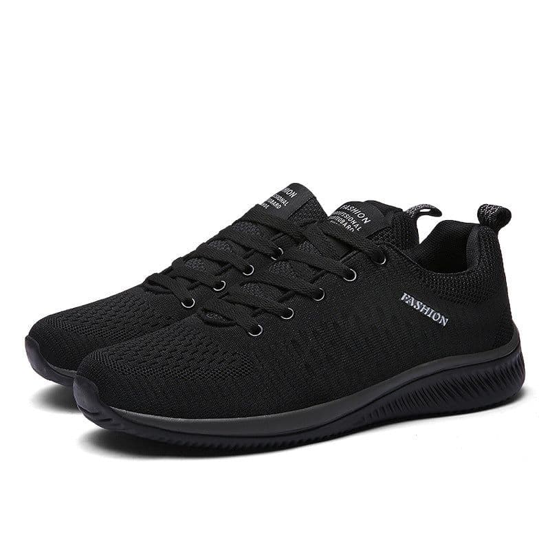 image-Men's Running Shoes - Black Gold Synthetic Leather Size 50