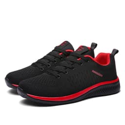 image-Men's Running Shoes - Black Gold Synthetic Leather Size 50