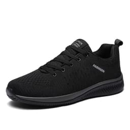 image-Men's Running Shoes - Black Gold Synthetic Leather Size 50