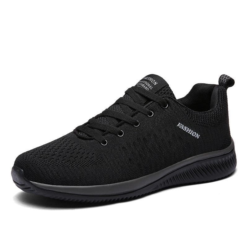 image-Men's Running Shoes - Black Gold Synthetic Leather Size 50