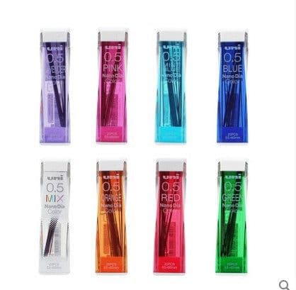 image-UNI Mitsubishi 0.5mm Nano Dia Colored Lead Refill