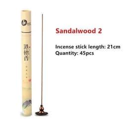 image-45pcs/box Natural Sandalwood Incense Meditation Purification Sleep Essential Home Buddhist Temple Home Decor 21CM