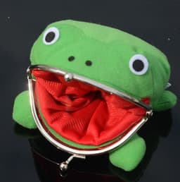 image-Naruto Frog Coin Purse Plush Wallet Green Toad Cartoon Unisex Kids