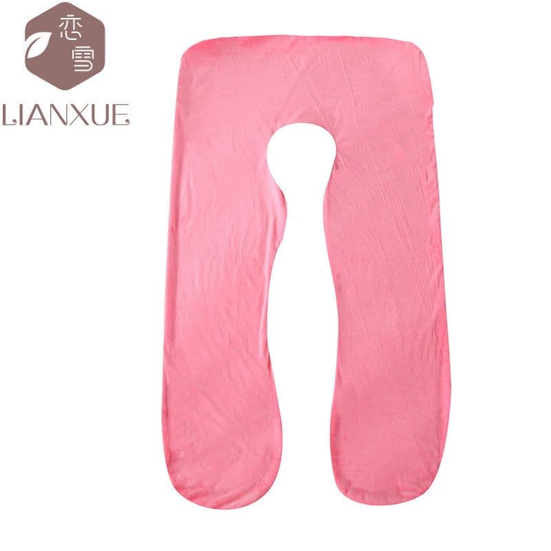 image-U-shaped Pregnancy Pillow Velvet Pillowcase