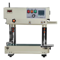 image-VEVOR Continuous Bag Band Sealing Machine, 0.24-0.47 in Seal Width, Vertical Band Sealer Machine with Roller Printing , Temp & Speed Adjustable, Heat Sealing Machine for 0.001-0.03 in Plastic Bags
