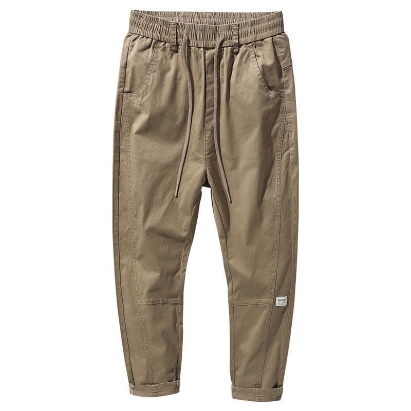 image-Military Green Korean Style Casual Pants - Men's Loose Straight 2020 Spring