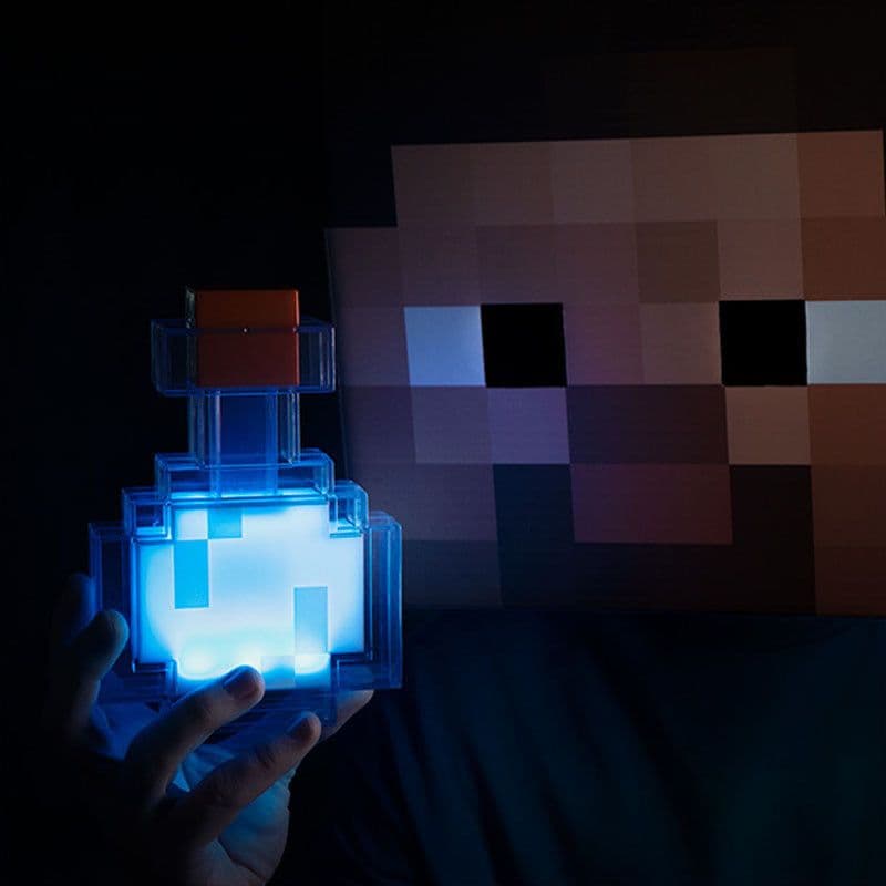 image-Minecraft Diamond Ore Lamp - Color Changing Night Light