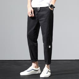 image-Military Green Korean Style Casual Pants - Men's Loose Straight 2020 Spring