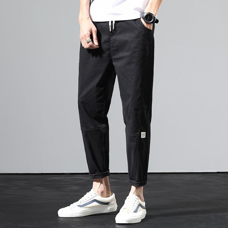 image-Military Green Korean Style Casual Pants - Men's Loose Straight 2020 Spring