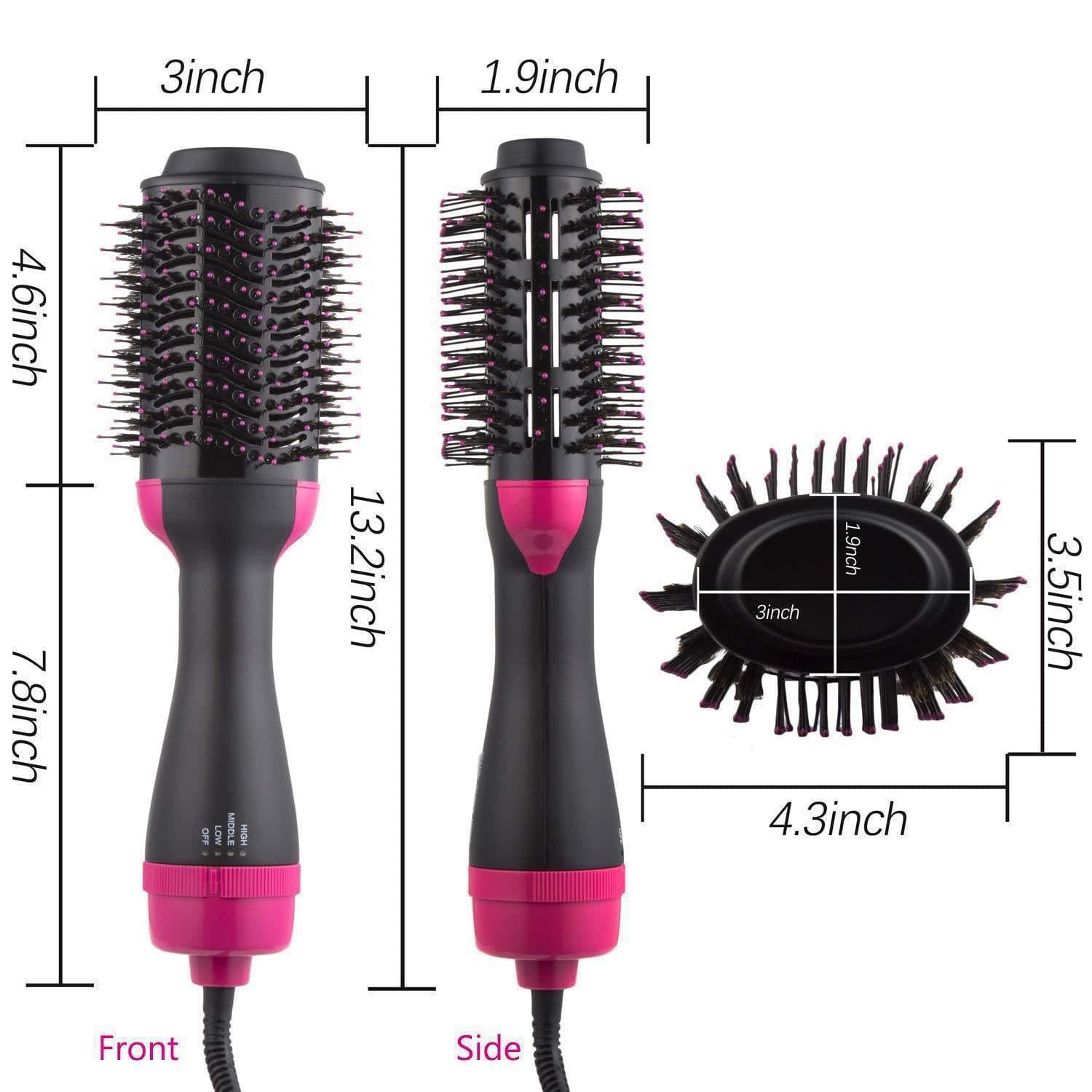 image-Negative Ion Hair Straightener Dryer Comb - Wet & Dry