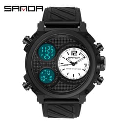 image-Sanda Sports Watch Men 54mm Waterproof Black