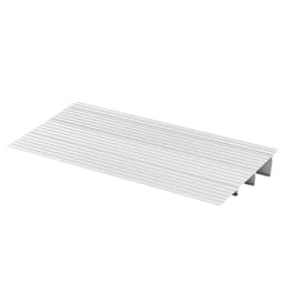 image-VEVOR Door Threshold Ramp, 3 inch Rise, Aluminum Alloy Threshold Ramp Rated 800 lbs Load Capacity, Handicap Ramps for Home Steps for Wheelchair, Scooters, Power Chairs, Walkers, Bicycle, Tricycle