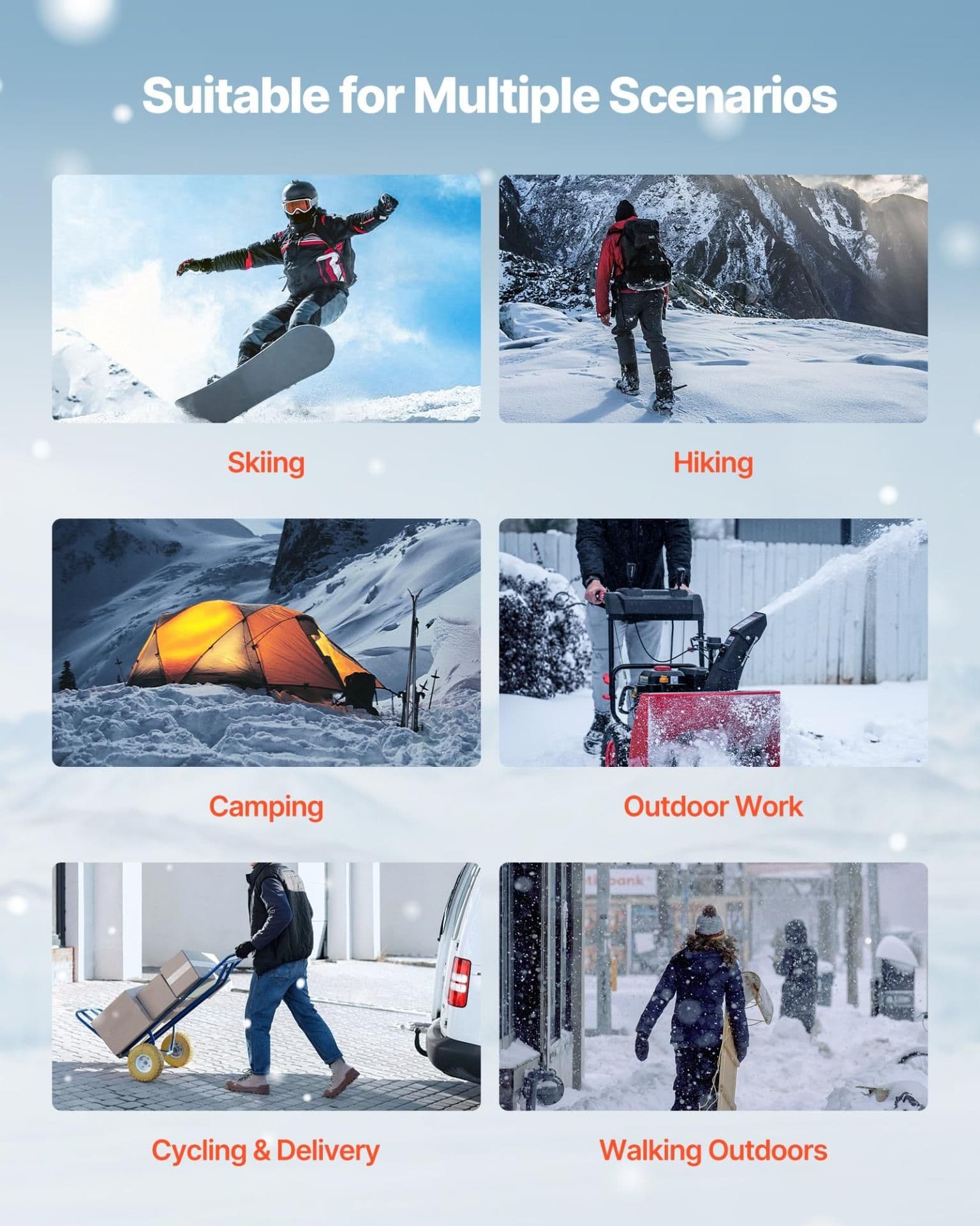 image-VEVOR Heated Vest, Women Electric Heating Vest with 16000 mAh Battery Pack, 8 Heating Zones Lightweight Rechargeable Winter-Vest with 3 Levels, for Outdoor Hiking Camping Fishing Skiing, Size S