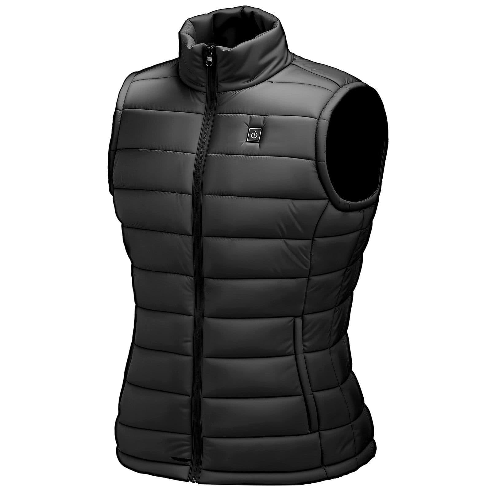 image-VEVOR Heated Vest, Women Electric Heating Vest with 16000 mAh Battery Pack, 8 Heating Zones Lightweight Rechargeable Winter-Vest with 3 Levels, for Outdoor Hiking Camping Fishing Skiing, Size S