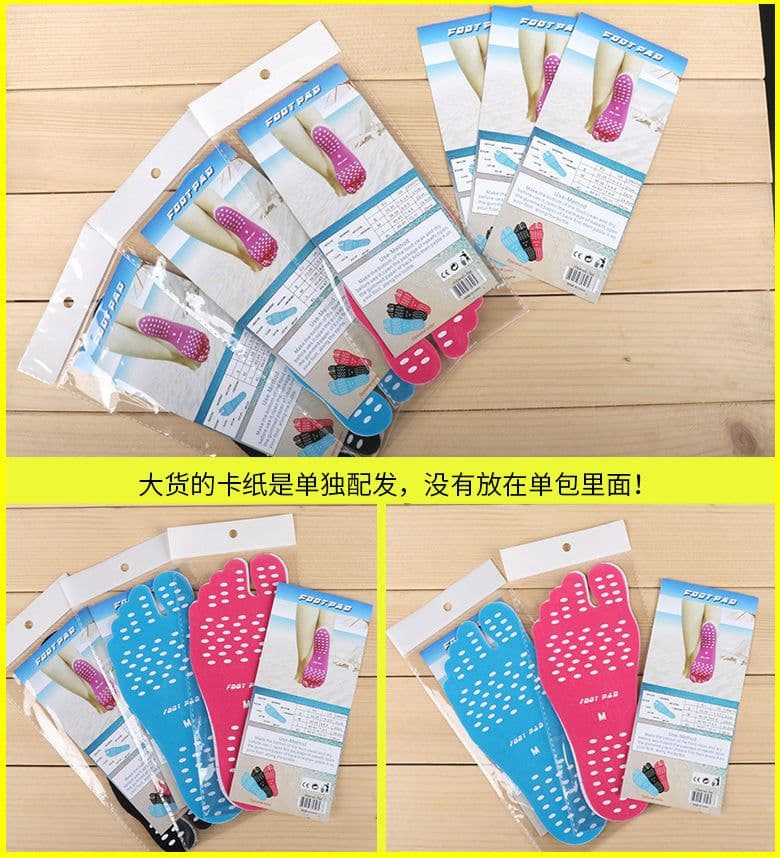 image-Invisible anti-slip insoles on the beach Insulation foot stickers Nak fit foot protection pads Beach insoles