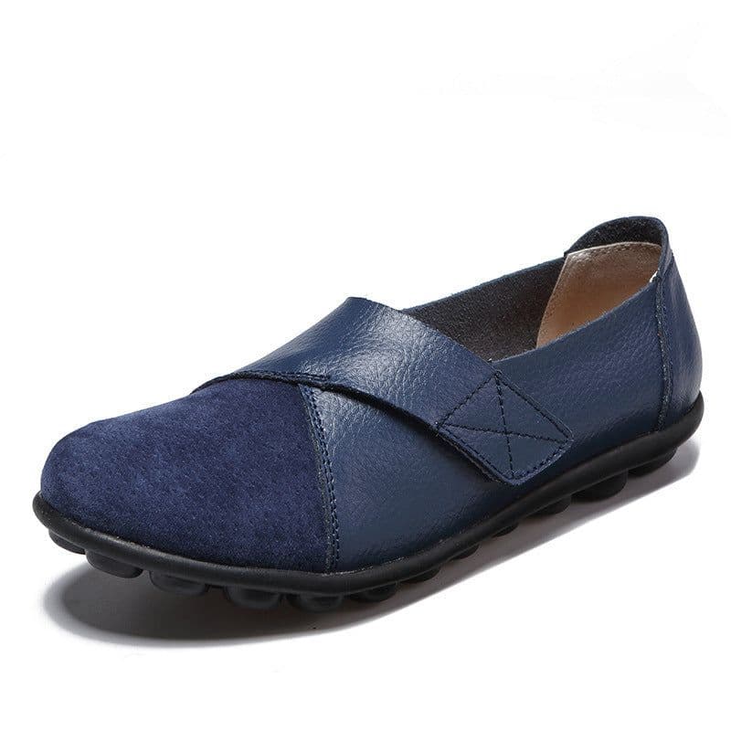 image-Cross-border 2019 factory direct sales large size women's shoes casual all-match women's singles shoes low top comfortable Velcro doudou shoes