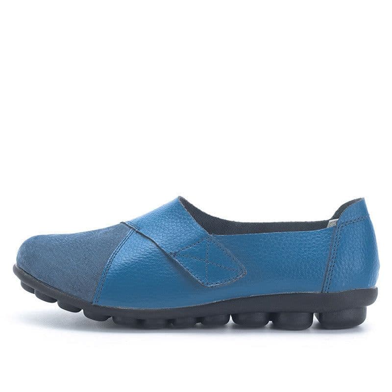 image-Cross-border 2019 factory direct sales large size women's shoes casual all-match women's singles shoes low top comfortable Velcro doudou shoes