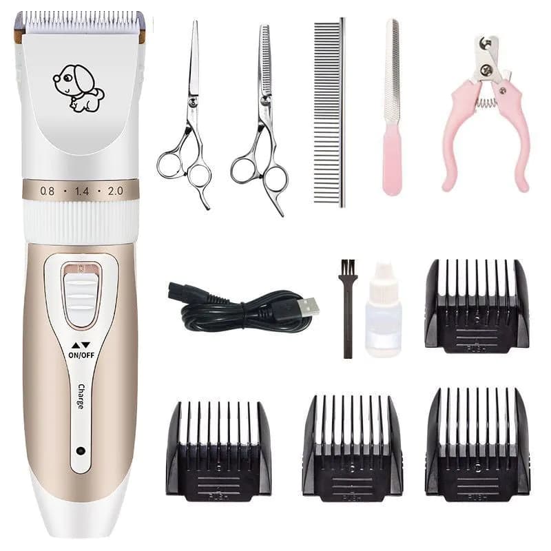 image-Factory direct professional pet hair clipper hair clipper for cats and pets does not hurt the skin rechargeable dog hair shaver