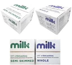 image-240x Semi Skimmed Whole Milk 10ml Sticks Long Life Portions Sachets Lakeland