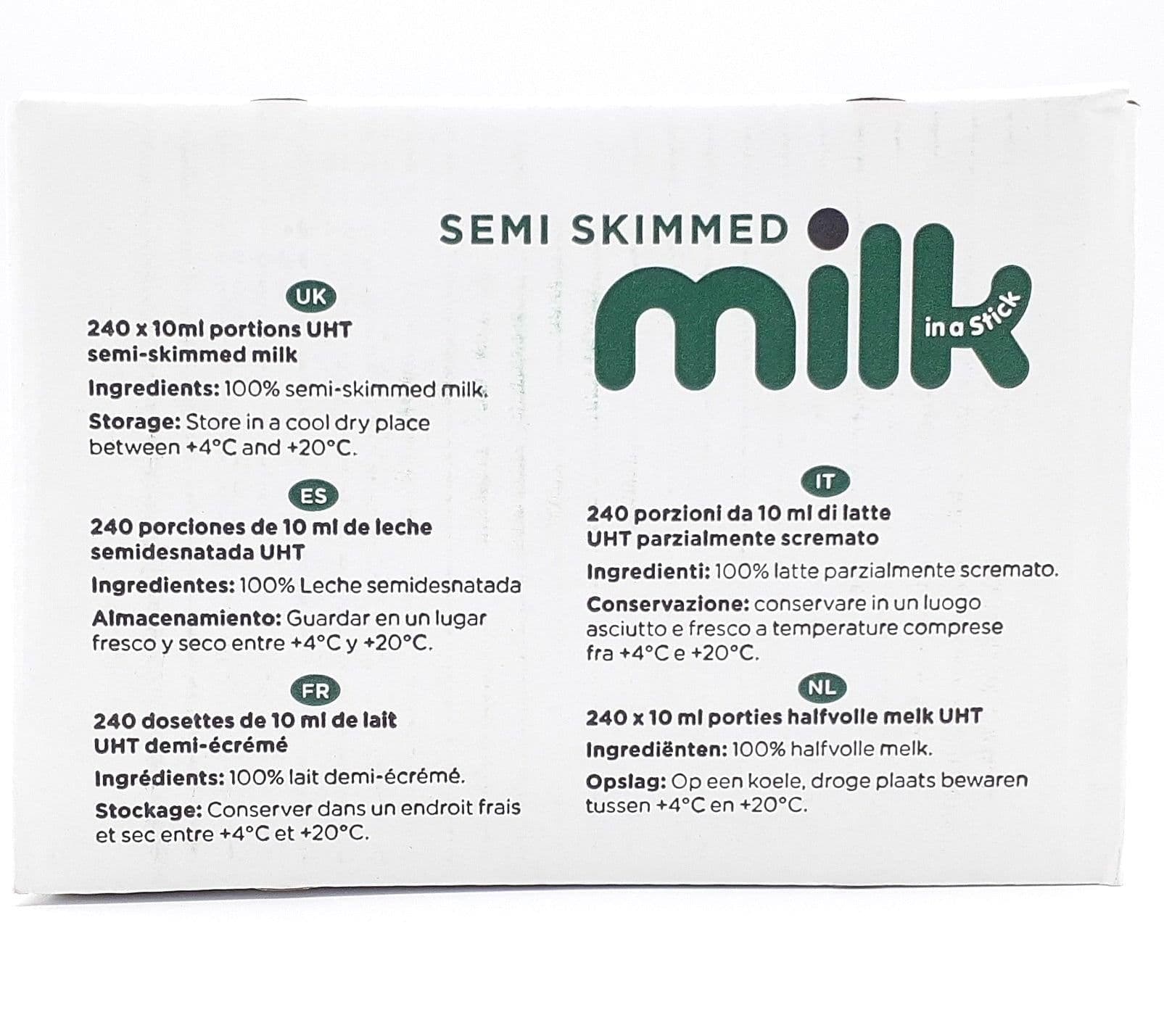 image-240x Semi Skimmed Whole Milk 10ml Sticks Long Life Portions Sachets Lakeland