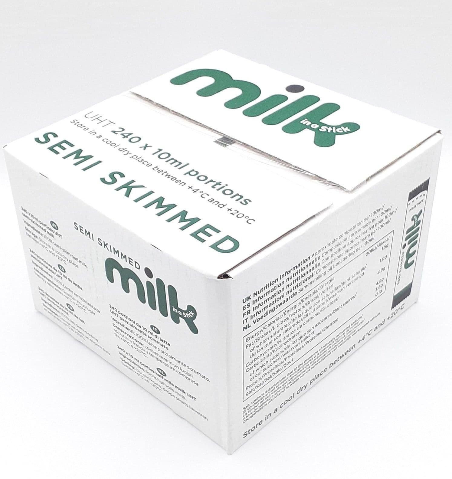 image-240x Semi Skimmed Whole Milk 10ml Sticks Long Life Portions Sachets Lakeland