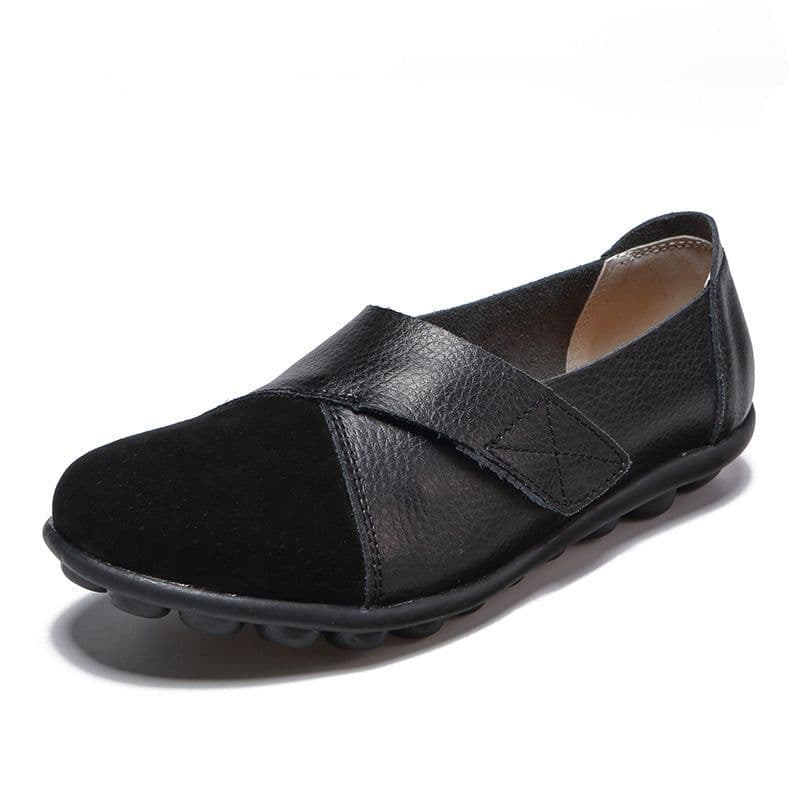 image-Cross-border 2019 factory direct sales large size women's shoes casual all-match women's singles shoes low top comfortable Velcro doudou shoes