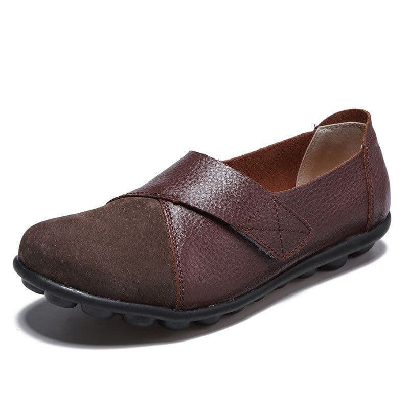 image-Cross-border 2019 factory direct sales large size women's shoes casual all-match women's singles shoes low top comfortable Velcro doudou shoes