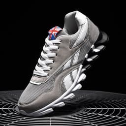 image-Miyuki Sports Shoes - White Red Stripe Running Casual