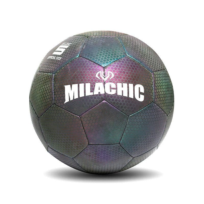 image-Luminous Fluorescent Reflective Football PU Ball Size 4 With Logo Printing