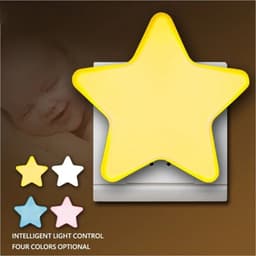 image-LED Stars Night Lights EU/US Plug Night Lamp Light Sensor Light Home Decor Bedroom Baby Room Living Room Corridor Lighting