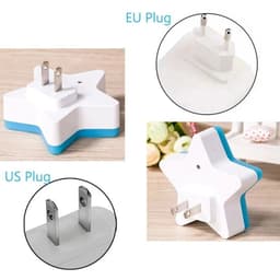 image-LED Stars Night Lights EU/US Plug Night Lamp Light Sensor Light Home Decor Bedroom Baby Room Living Room Corridor Lighting