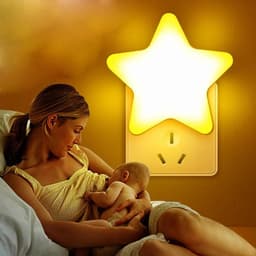 image-LED Stars Night Lights EU/US Plug Night Lamp Light Sensor Light Home Decor Bedroom Baby Room Living Room Corridor Lighting