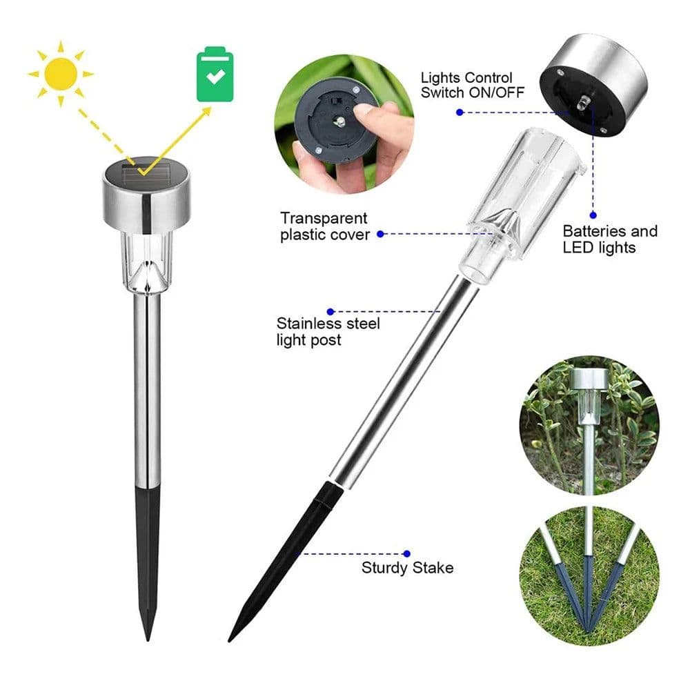 image-Solar Outdoor Lights 7 Color Garden Lights Waterproof Landscape Path Yard Backyard Lawn Patio Decorative Led Lamp