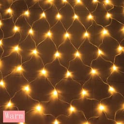 image-3x2M Solar Net mesh Fairy String Lights Christmas Holiday Lamp Outdoor Garden Garland For Xmas Tree Backyard Wedding Party Decor