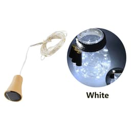image-2M 20LEDs Solar Wine Bottle String Light DIY Copper Wire Fairy Lights Cork Shape Wedding Party Garden Christmas Decor Lamp