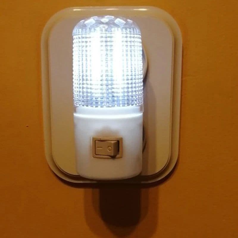 image-2pcs Emergency Light Wall Lamp Home Lighting LED Night Light EU Plug Bedside Lamp Wall Mounted Energy-efficient 4 LEDs 3W