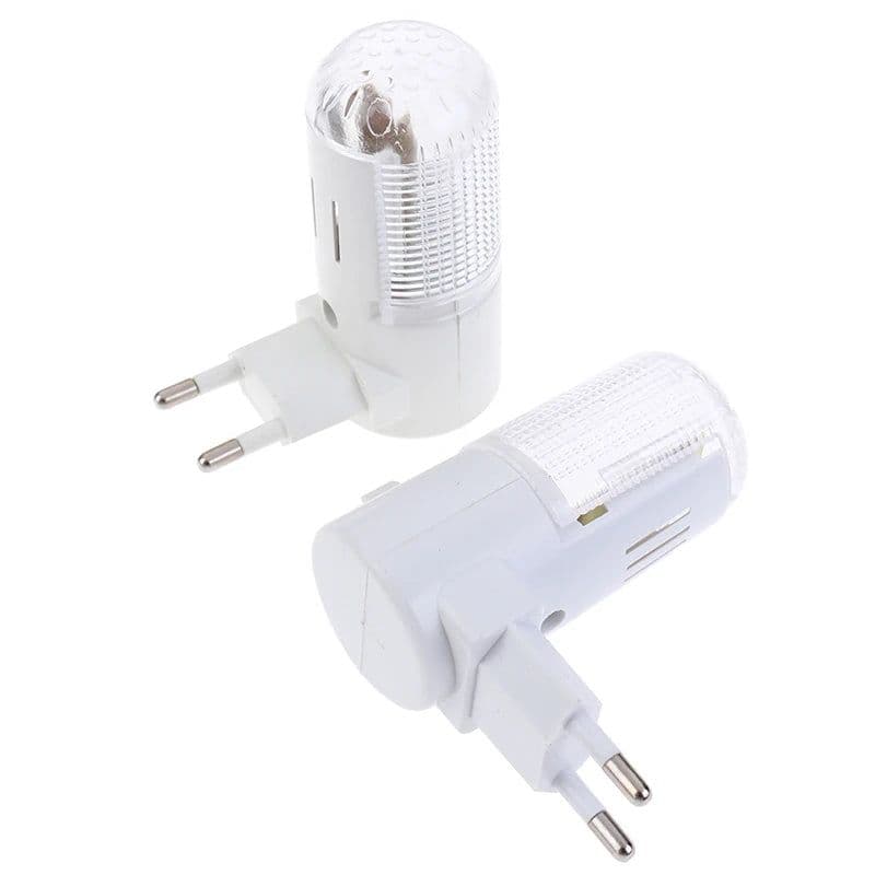 image-2pcs Emergency Light Wall Lamp Home Lighting LED Night Light EU Plug Bedside Lamp Wall Mounted Energy-efficient 4 LEDs 3W